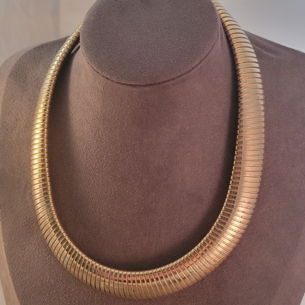 Wide 15mm 16.5" Gold Fashion  Omega Chain